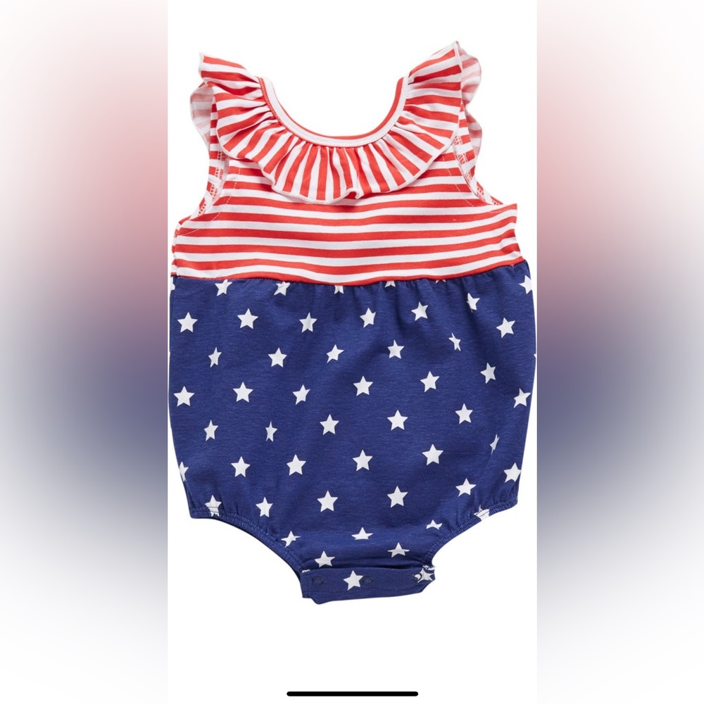 Koala Baby Girl Stars and Stripes One Piece Jumper| size: newborn